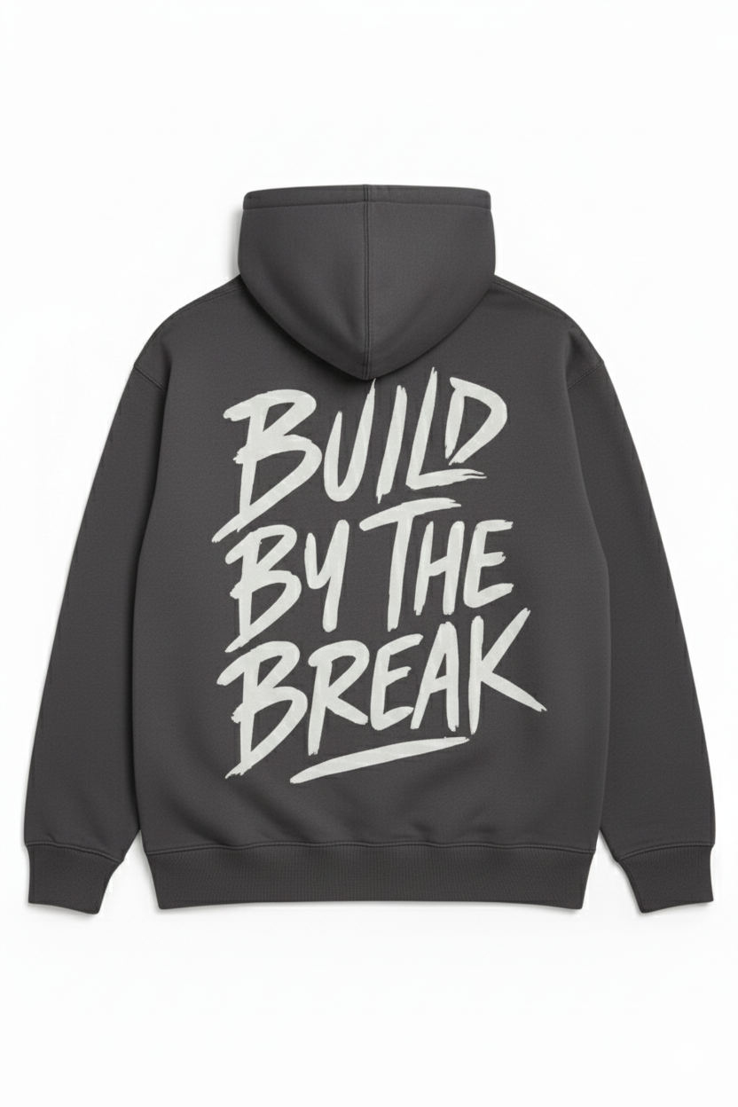 R3BUILD Break Hoodie – Ash Gray Edition