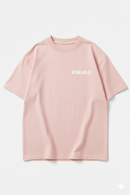 Oversize Break Tee – Soft Rose