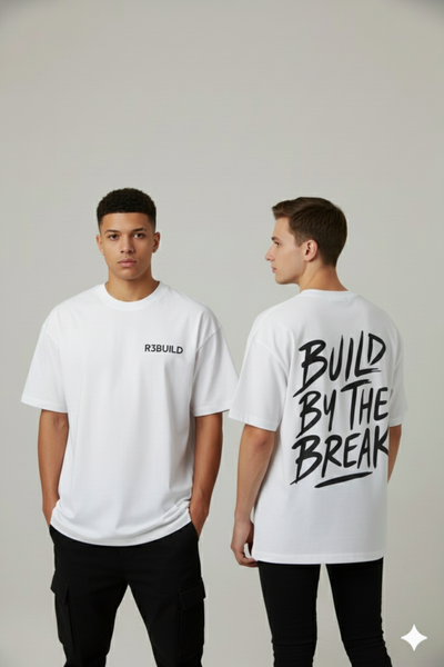 Oversize Break Tee – Rebuild White