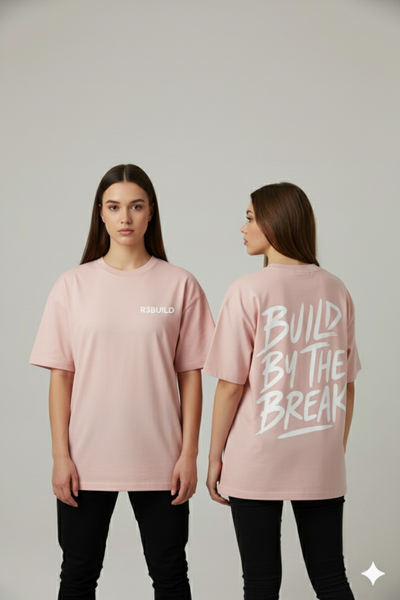 Oversize Break Tee – Soft Rose